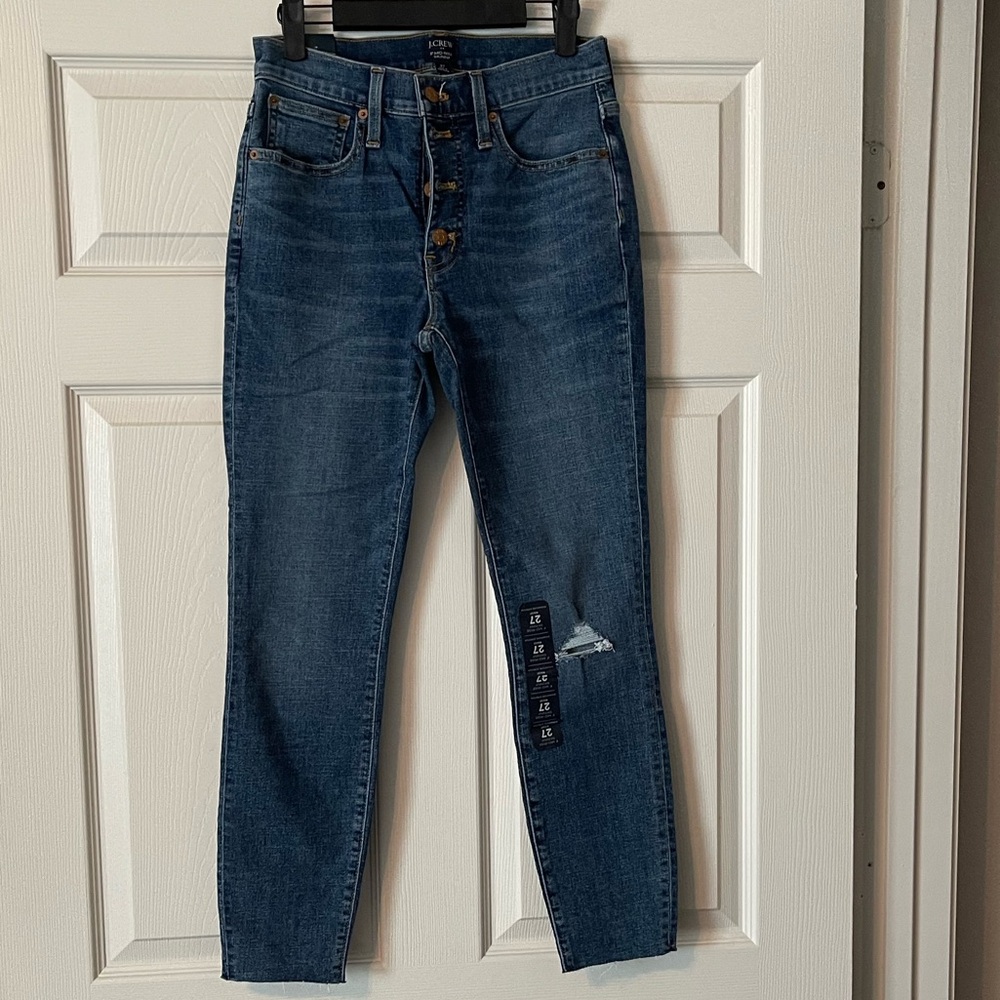 NWT J. Crew Factory • Mid-Rise Skinny Jeans. Size 27. NWT